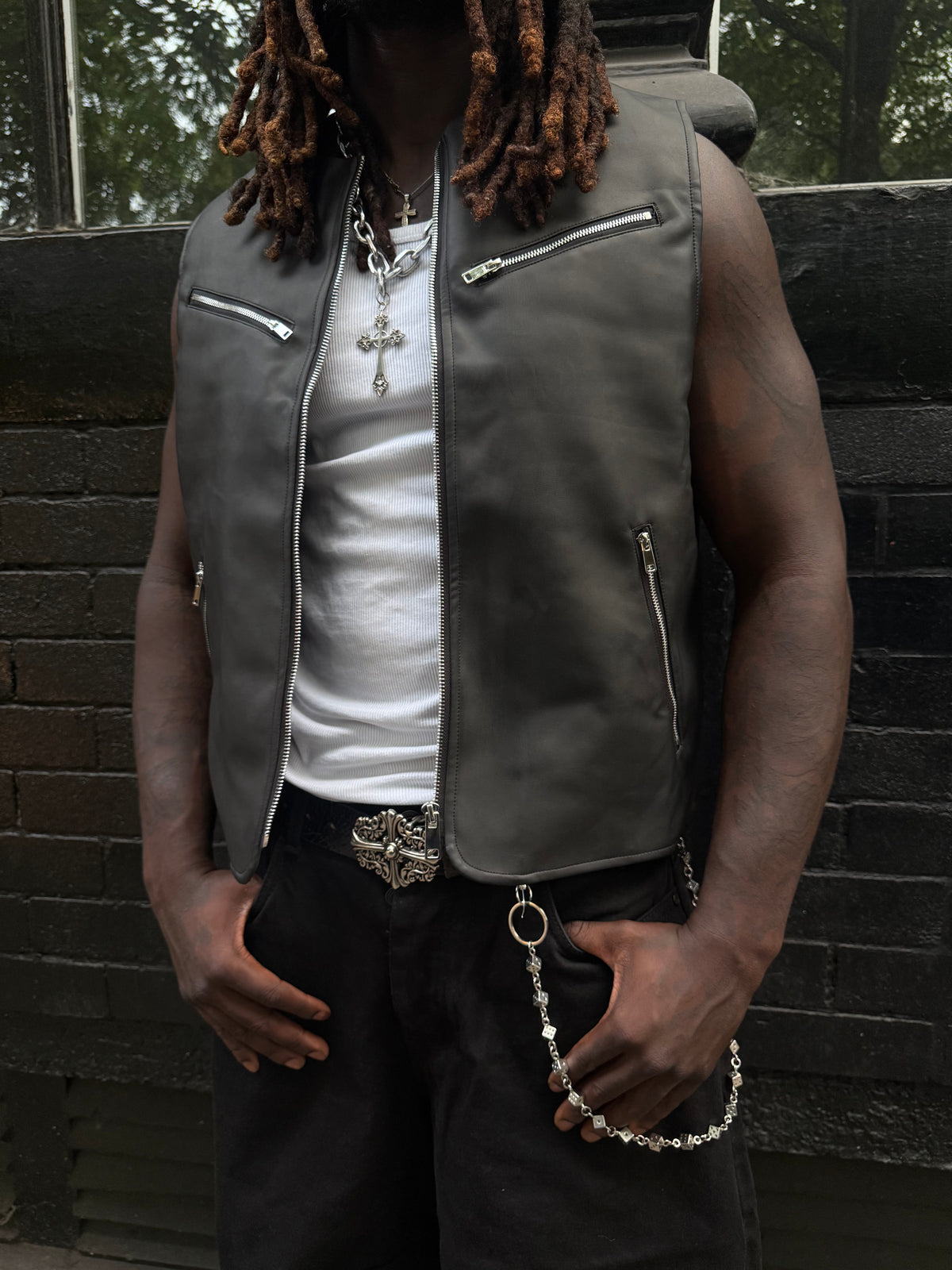 Armoured Leather Vest